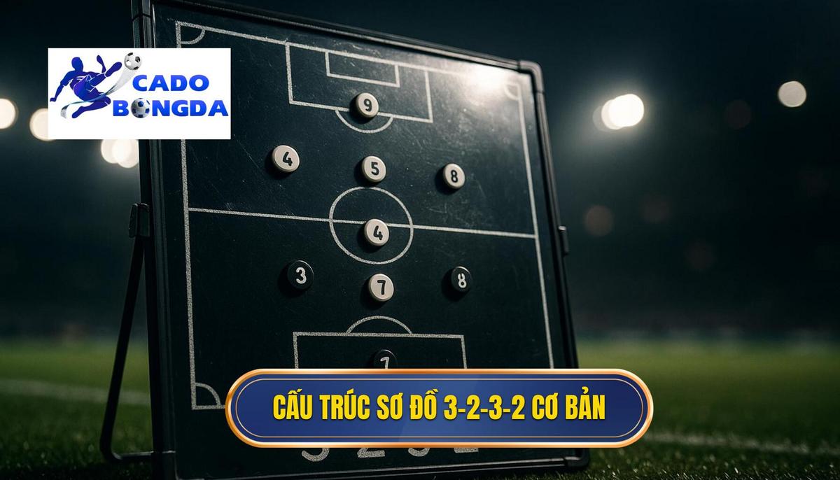 Chiến thuật bóng đá 3-2-3-2: Phân tích chuyên sâu về sự linh hoạt tấn công 1 Cấu Trúc Cơ Bản của Sơ Đồ 3-2-3-2